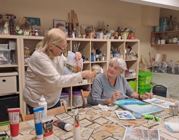 Maľba akrylom - jeseň